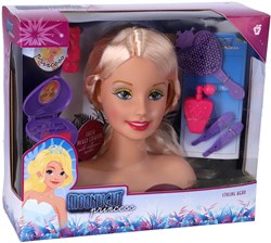 Moonlight Prinzessin Stylingkopf Spielzeug - Frisierkopf 22 cm für Kinder