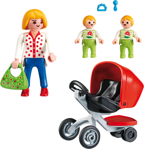 Playmobil City Life Kinderwagen - Zwillingspuppenwagen 5573 Spielzeug-2