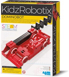 4M KidzRobotix Dominobot Roboter Bausatz - Lernspielzeug ab 8 Jahren