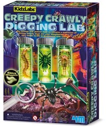 4M Lernspielzeug Creepy Crawly Ausgrabungslabor Entdecker-Set