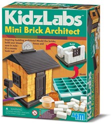 4M Architektur Spielset Mini-Ziegelstein Bausatz kreativ bauen