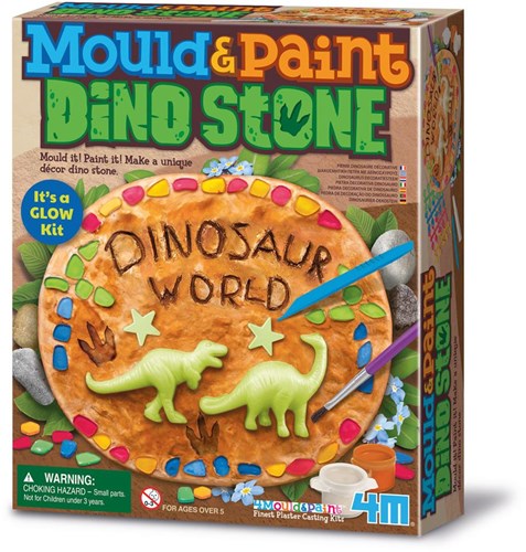 4M Dino-Stein gießen und bemalen