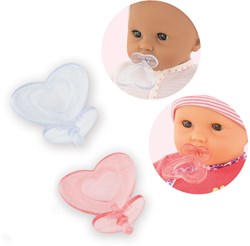 Corolle Babypuppen Zubehör - 2 Schnuller für Mon Grand Poupon 36-42cm