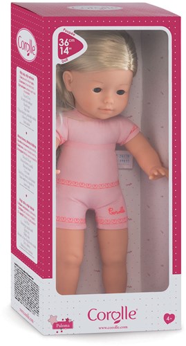 Corolle Babypuppe Paloma - 36cm - mit langen blonden Haaren und blauen Augen
