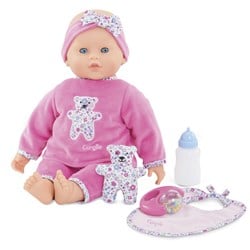 Corolle interaktive Babypuppe Lucille - Französische Puppe mit Vanilleduft, 42cm, 20 Geräusche, 8 Funktionen