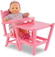 Corolle Puppenstuhl rosa Mon Grand Poupon Babypuppe 36-42 cm Zubehör-3