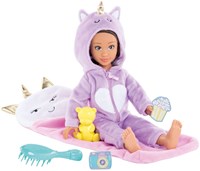 Corolle Modepuppe Luna Pyjama Party Set - Puppe mit Zubehör - 28 cm-2