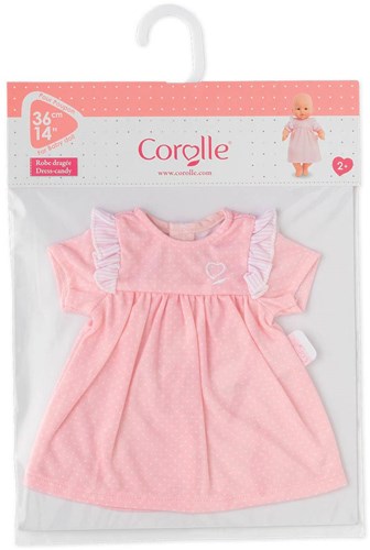 Corolle 9000140380 - Mon Grand Poupon Corolle / 36cm Kleid, Candy