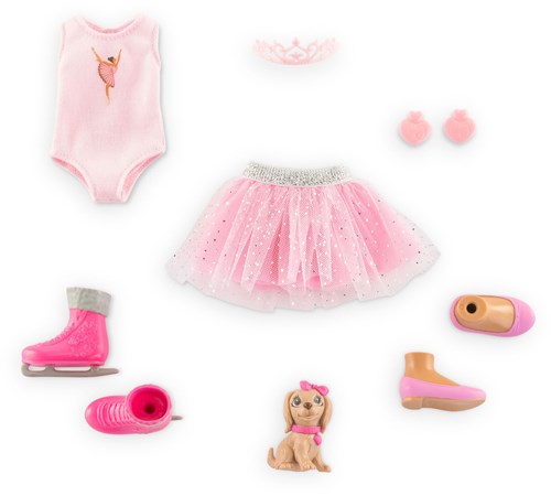 Corolle Modepuppe Ballerina Valentine mit Zubehör und Hund Tutu-3