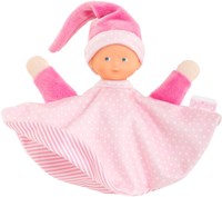 Corolle Schmusetuch rosa - Tidoudou Babytuch 17cm für Babys-2