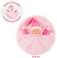 Corolle Schmusetuch rosa - Tidoudou Babytuch 17cm für Babys-3