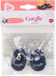 Corolle Babypuppe Hausschuhe marineblau - Puppenkleidung 30cm