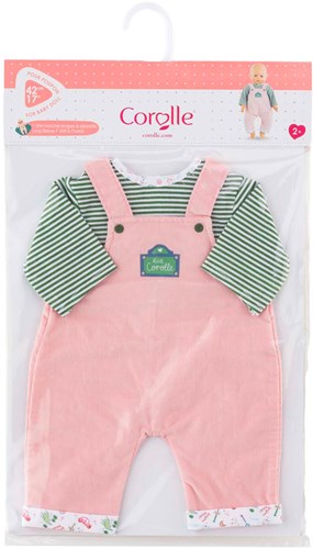 Corolle Puppenkleidung Babypuppe 42cm - T-Shirt und Overall - bunte Outfit