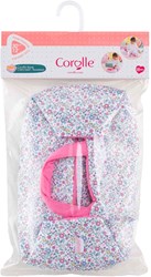 Corolle Puppen-Tragetasche Blumen - Reisebett für Babypuppen 30 cm