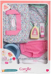 Corolle Windelzubehör Blumen Set Babypuppe - Wickeltasche Puppen 36cm