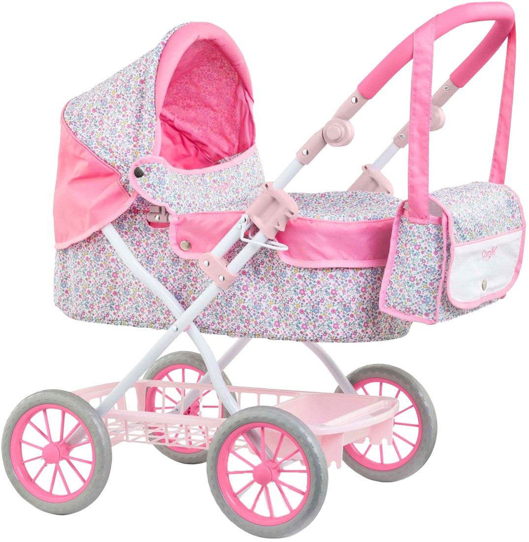 Corolle Puppenwagen Blumen - Kinderwagen fr Babypuppe 36-42cm