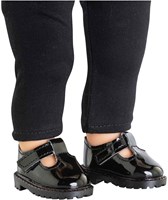 Corolle Puppen schwarze lackierte Babyschuhe 36cm Zubehör-2