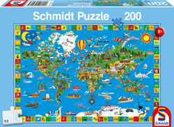 Schmidt Puzzle Fantastische Welt - 200 Teile - Lernspielzeug