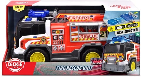 Dickie Feuerwehr Spielzeugauto mit Licht und Sound - 30 cm