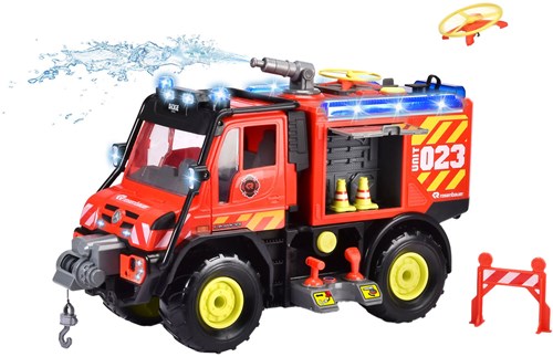Dickie Feuerwehrfahrzeug Unimog U530 mit Fernsteuerung und Wasserspritze-2