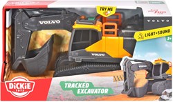 Dickie Volvo Bagger Spielzeug mit Licht und Sound - Baufahrzeug