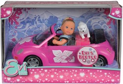 Simba Puppenauto Evi Love Cabrio rosa Spielzeugauto Minipuppe