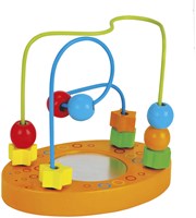 Eichhorn Holz Motorikschleife Perlenlabyrinth FSC Spielzeug-2