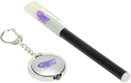 Simba Geheimschrift Stift mit UV-Licht - lila Stift für geheime Nachrichten-2