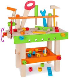 Eichhorn Holz Werkbank Spielzeug - 49-teiliges Werkzeug Set