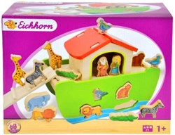 Eichhorn Holz Arche Noah - Steckspielzeug 21-teilig für Kinder
