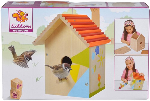 Eichhorn Holz Vogelhaus Bastelset - DIY bemalen und bauen