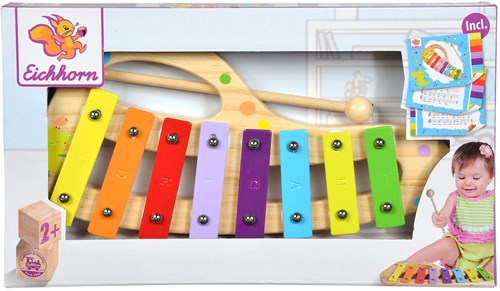 Eichhorn Holz Xylophon buntes Musikspielzeug für Kinder