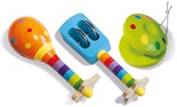 Eichhorn Holz Musikinstrumente Maracas Set buntes Spielzeug für Kinder-2