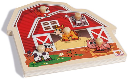 Eichhorn Houten Nopjespuzzel met Geluid, 6dlg.-2