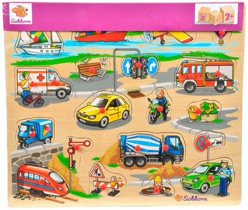 Eichhorn Holz Mega Steckpuzzle - pädagogisches Kinderspielzeug Puzzle-2