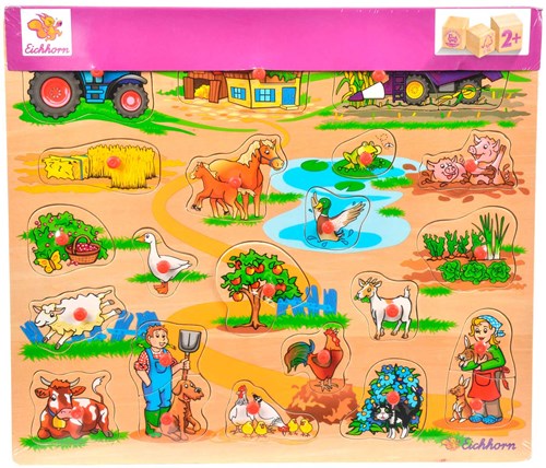 Eichhorn Holz Mega Steckpuzzle - pädagogisches Kinderspielzeug Puzzle-3