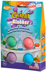 Glibbi Badebomben Badespielzeug bunt fruchtiger Duft 4 Stück Kinder