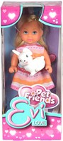 Planet Happy Puppe Evi Haustierfreunde rosa Spielzeugpuppe 12 cm-3