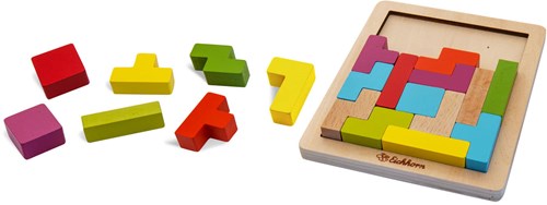 Eichhorn Holz Formenpuzzle Lernspielzeug 20-teilig-3