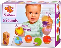 Eichhorn Holz Musikbälle Set - Lernspielzeug Sound für Kinder