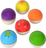 Eichhorn Holz Musikbälle Set - Lernspielzeug Sound für Kinder-2
