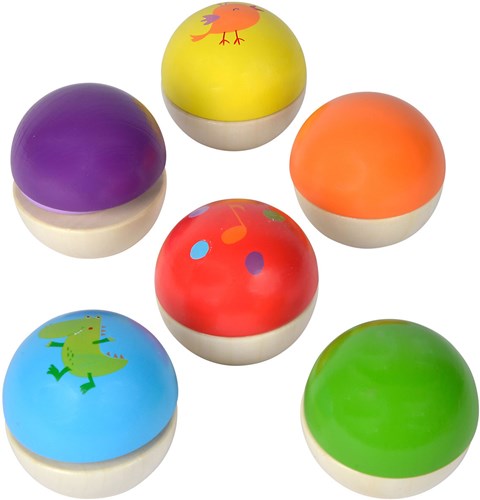Eichhorn Holz Musikbälle Set - Lernspielzeug Sound für Kinder-2