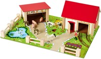 Eichhorn Houten Boerderij met Accessoires, 20dlg.-2