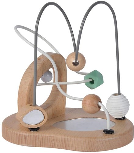 Eichhorn Holz Motorikschleife Baby Spielzeug Kugelbahn-2