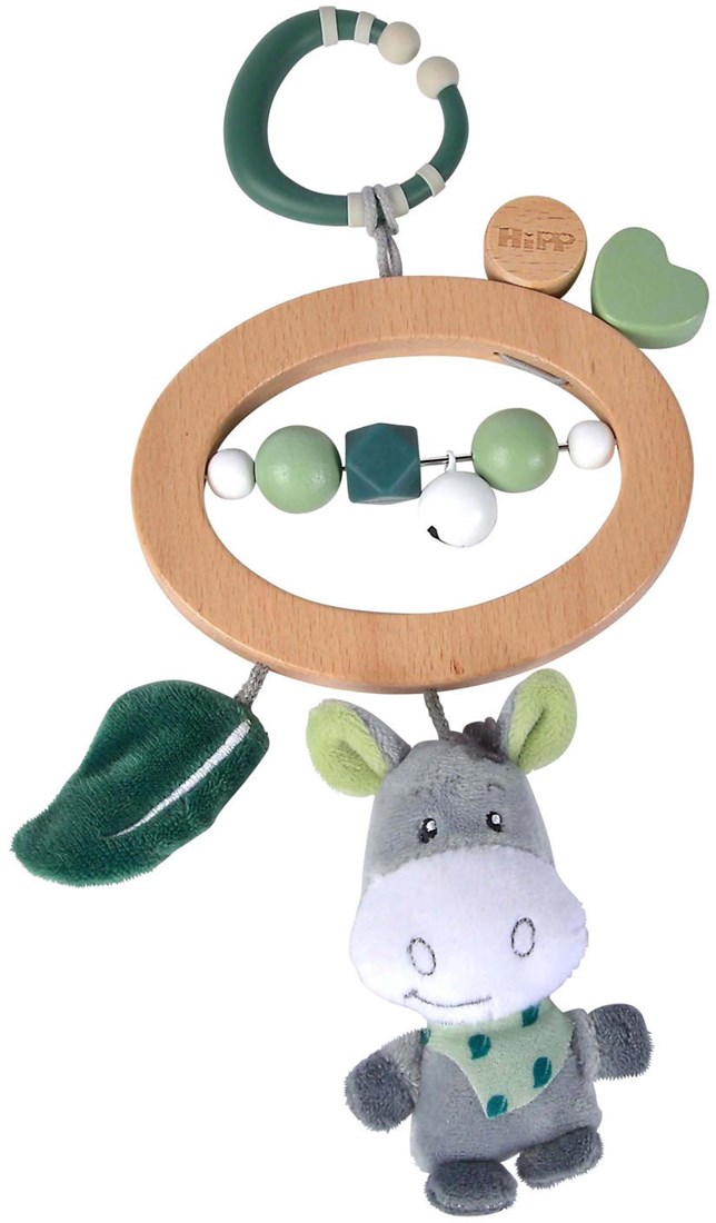 Eichhorn Holz Kinderwagen Spielzeug Baby sensorisch FSC Buchenholz Planet  Happy DE