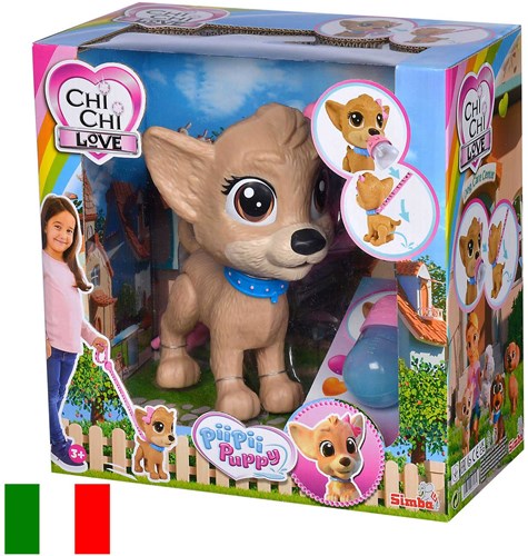 Simba Chi Chi Love Welpe Hund mit Pipi-Funktion - Braun Spielzeug