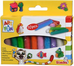 Simba Knetstangen Knete Set - 10 Farben - kreatives Spielzeug