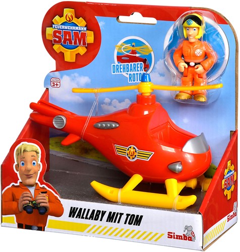 Brandweerman Sam Wallaby Helikopter met Tom Thomas