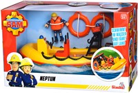Brandweerman Sam Neptune Reddingsboot met Figuur