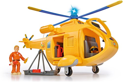 Simba Feuerwehrmann Sam Hubschrauber Wallaby 2 mit Figur Spielzeug-2